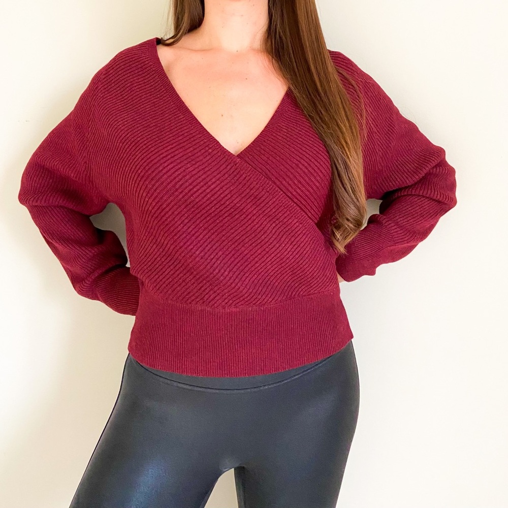 Wine colored sweater